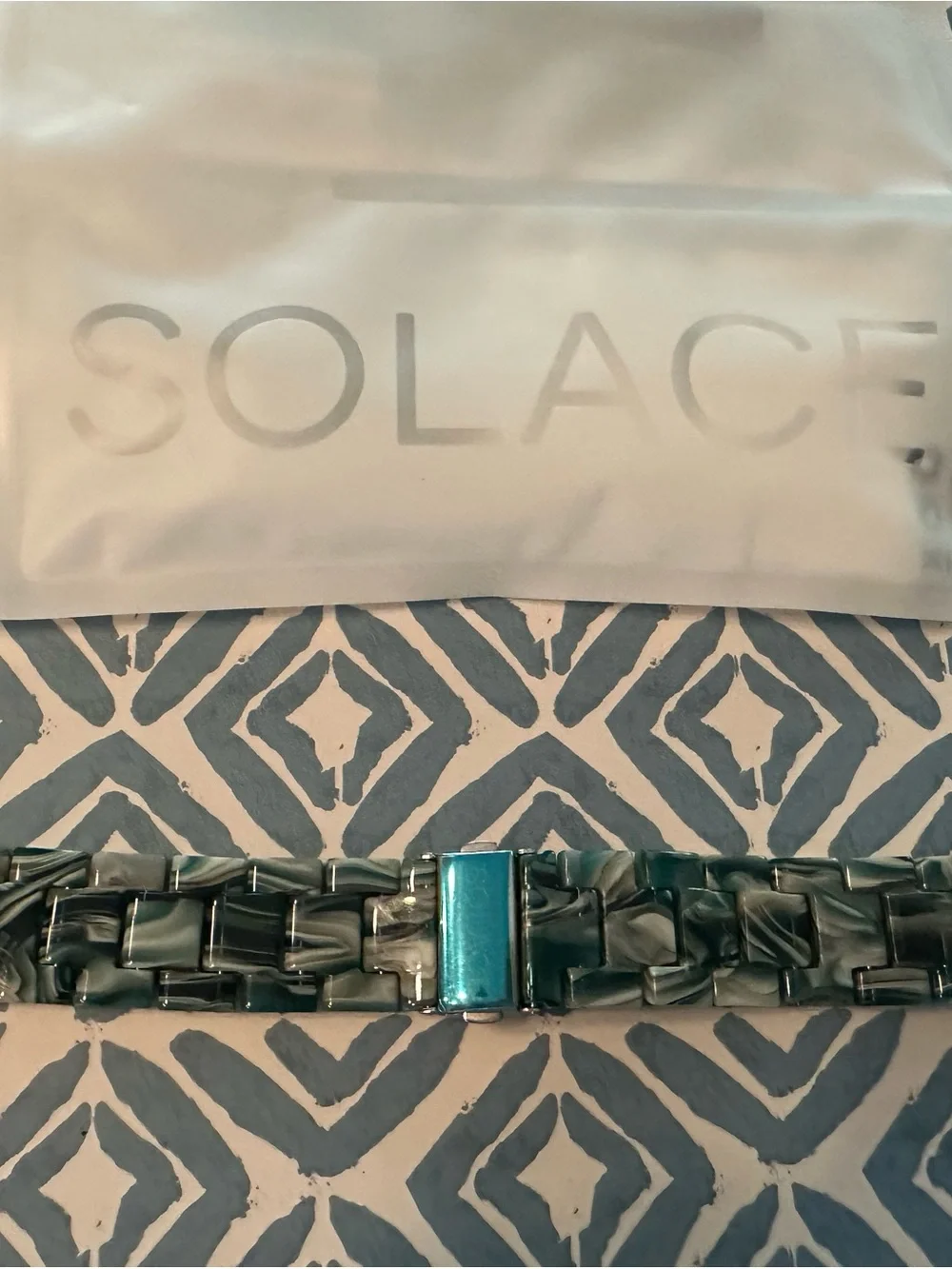 NWT Solace Perma Seaglass Apple Watch Band Universal Fit